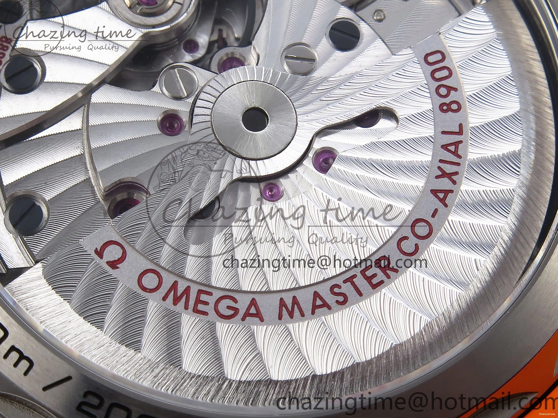 0311 Comfortable Planet Ocean 43.5mm SS VSF 1:1 Best Edition Black Orange Bezel Gray Dial on Nylon Strap A8900 Super Clone V 7730